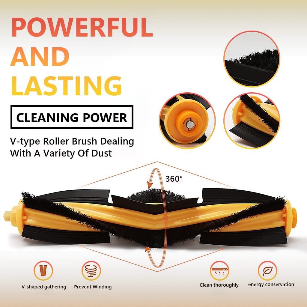 Verilux Replacement Accessories for Ecovacs Deebot OZMO T8 AIVI T8 N8 Pro N8 Pro Plus Robot Vacuum Deebot T8 Replacement Tool and Accessories for Deebot, for Deebot N8 pro Plus Verilux Replacement Accessories for Ecovacs Deebot OZMO T8 AIVI T8 N8 Pro N8 Pro Plus Robot Vacuum Deebot T8 Replacement Tool and Accessories for Deebot, for Deebot N8 pro Plus